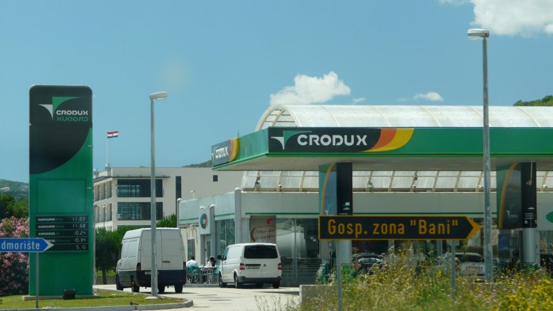 Stacja benzynowa Crodux w Chorwacji