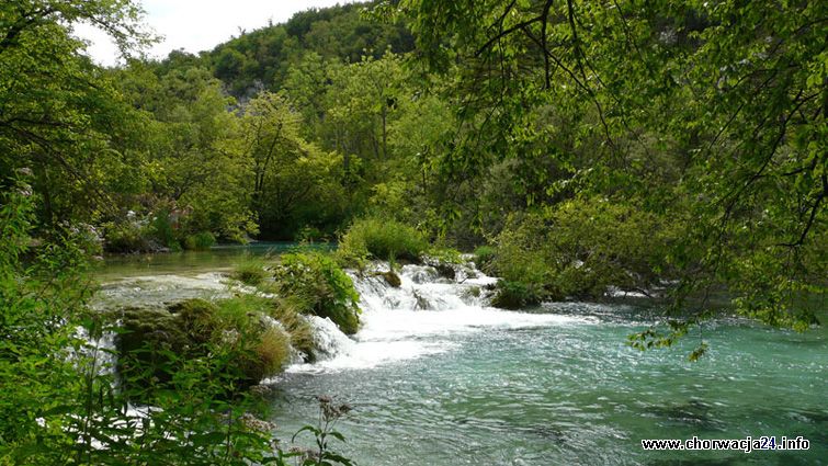 Róznice poziomów rzek w Plitvicach