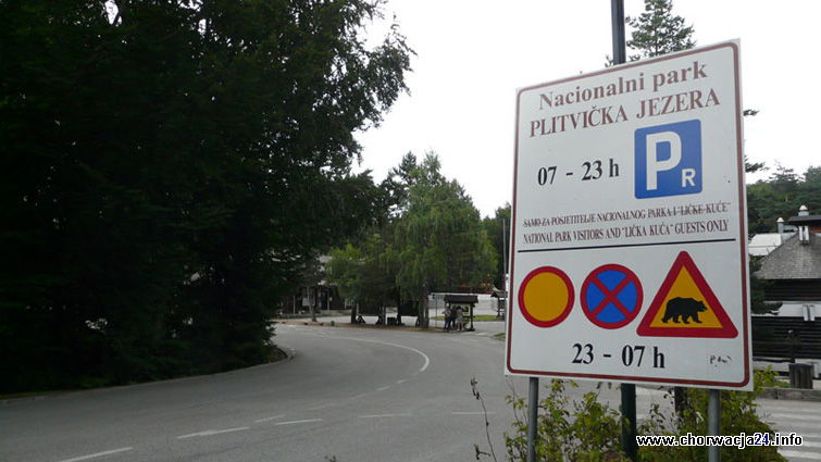 Parking przy Narodowym Parku Plitvickie Jeziora