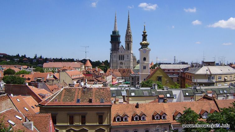 Panorama Zagrzebia - Katedra